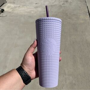 Starbucks Venti Lavender Grid Tumbler Cold Cup - NWT - Limited Edition